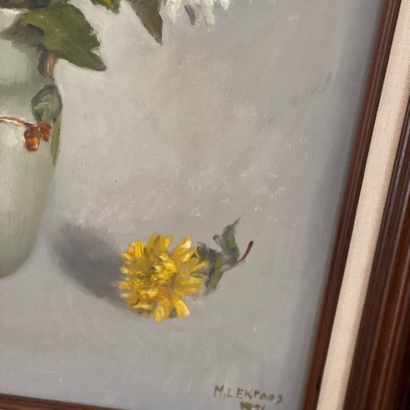 Vintage Signed Original Painting - Picture 10 of 14